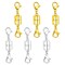 Double Lobster Clasp Magnetic Necklace Clasps and Closures 14K Gold and Silver Magnetic Jewelry Clasps Converters for Bracelet Necklaces Extender